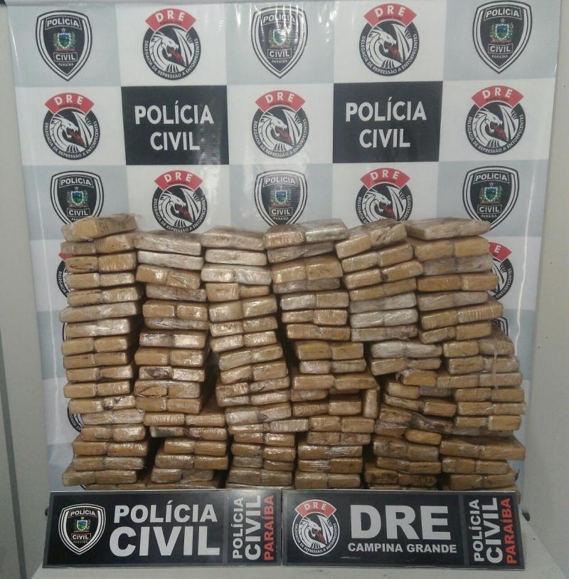 Polícia Civil apreende em Campina Grande 200 kg de super maconha avaliados em mais de R$ 1 milhão