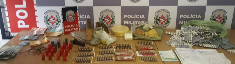 NO RANGEL: Polícia prende homem com mais de 100 munições, drogas e dinheiro