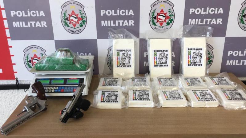 Polícia apreende cocaína, maconha, pistola e revólver no Cuiá e Valentina