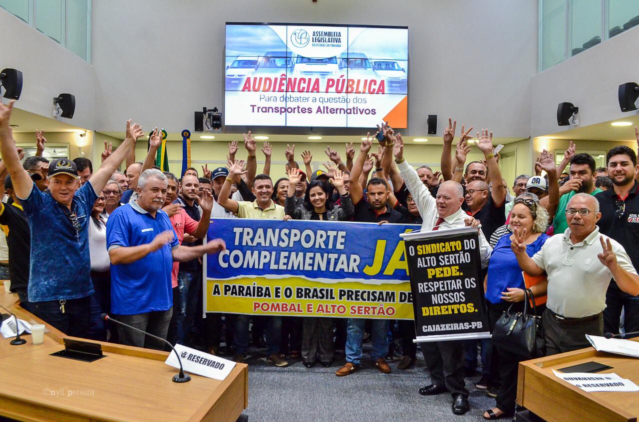 Motoristas debatem situação do transporte alternativo na Paraíba na Assembleia Legislativa