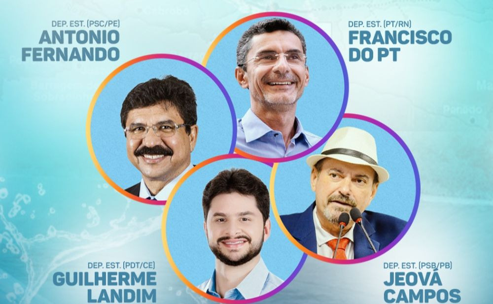 Jeová Campos participa de live com deputados do CE, PE e RN para discutir conclusão do Eixo Norte da Transposição do Rio São Francisco