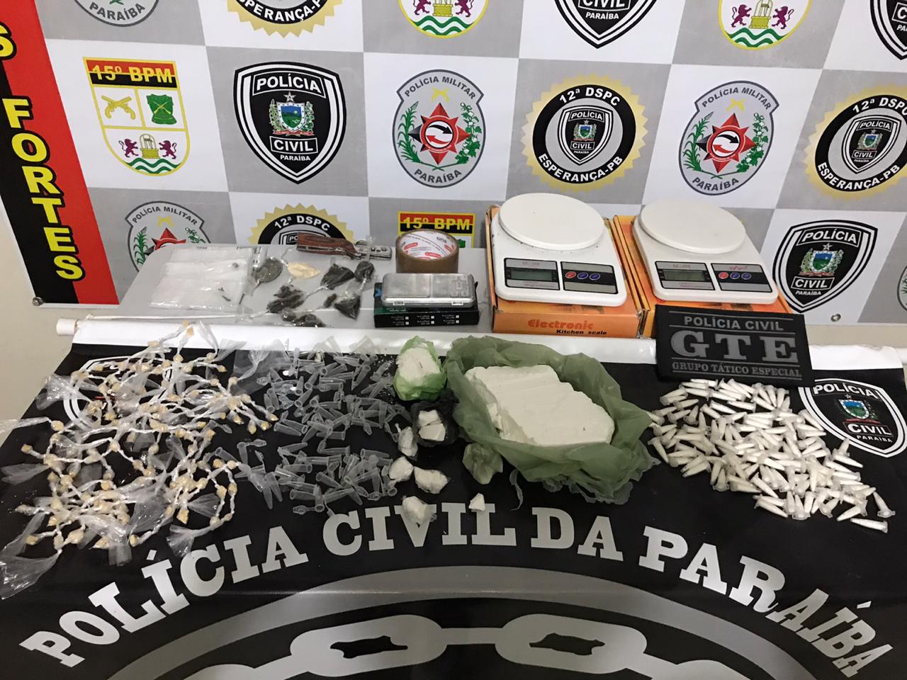 TRÁFICO: Polícia desarticula O 10º ponto de venda de drogas em dois meses na região de Esperança