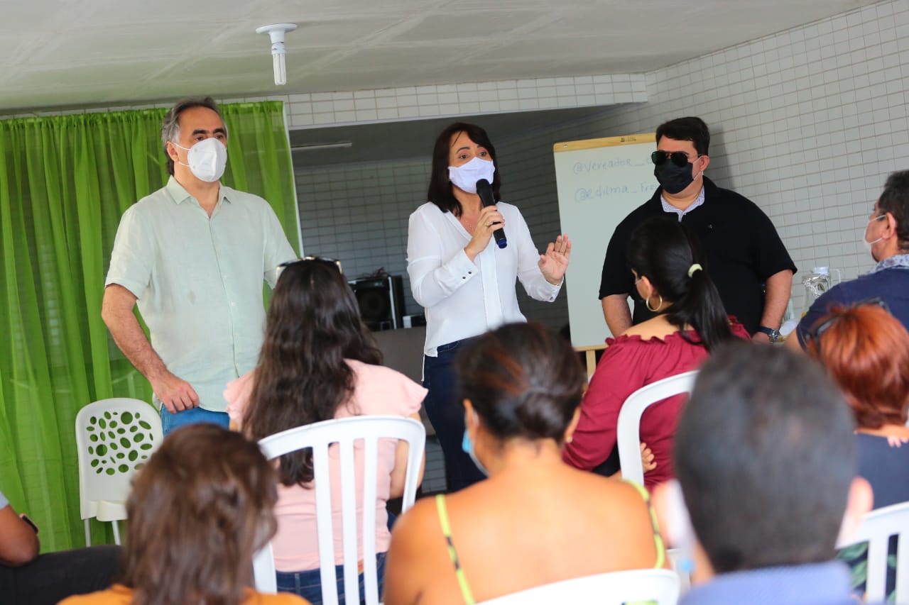 Vereador Dinho ignora orientação política do Avante e ao lada da pré-candidata do PV, Edilma Freire defende continuidade da gestão do prefeito Cartaxo