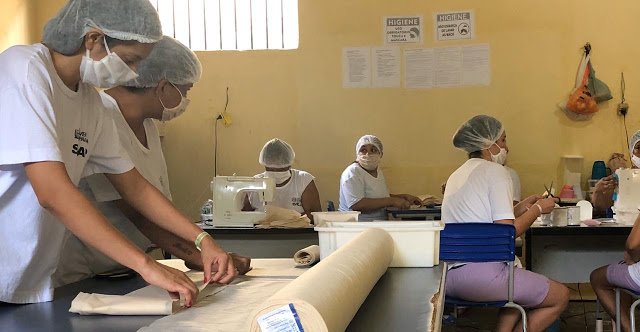 Reeducandas do sistema prisional concorrem a prêmio nacional com o programa de fabricação de máscaras de proteção contra a Covid