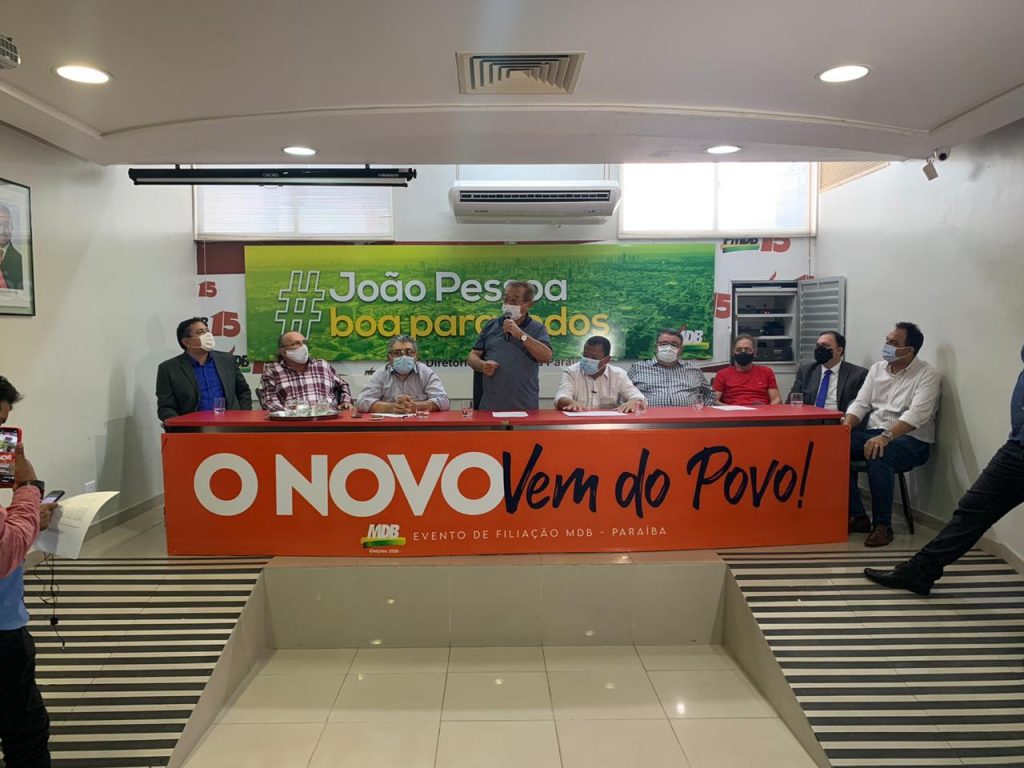 Sem a presença do candidato, MDB de João Pessoa anuncia nome de Eduardo de Morais Milanez, Major do Exército, como vice de Nilvan Ferreira