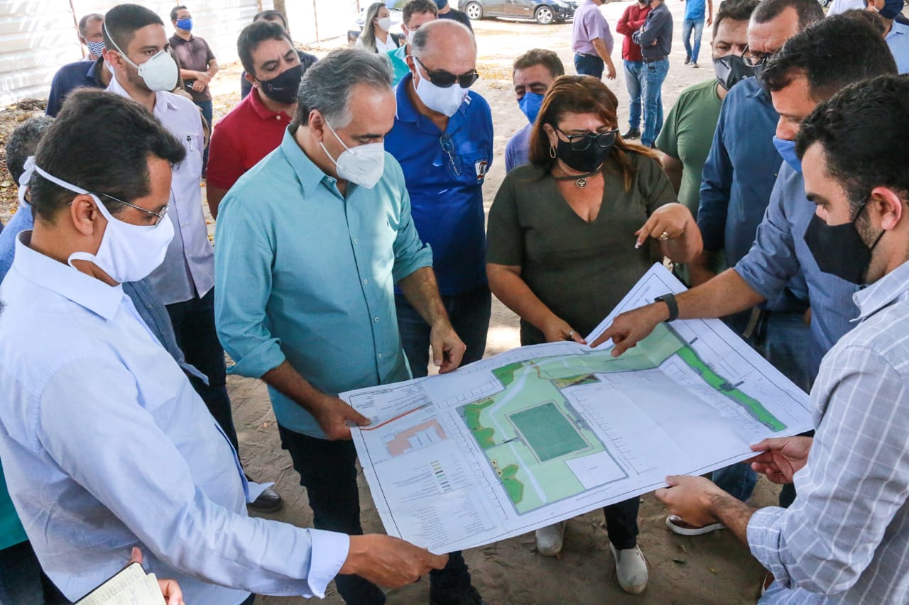 RIO DO CABELO: Luciano Cartaxo autoriza obras do Parque das Águas no bairro de Mangabeira