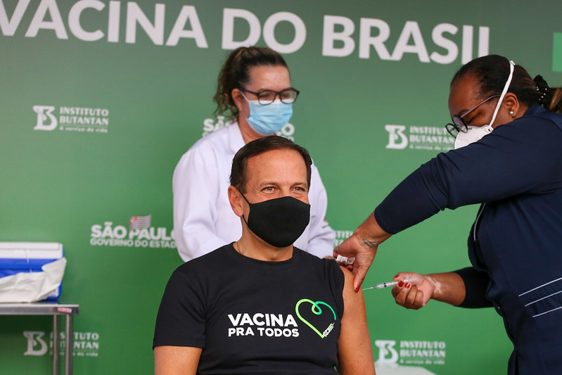 Vacinado com 2 doses com CoronaVac, Doria é diagnosticado pela 2ª vez com Covid