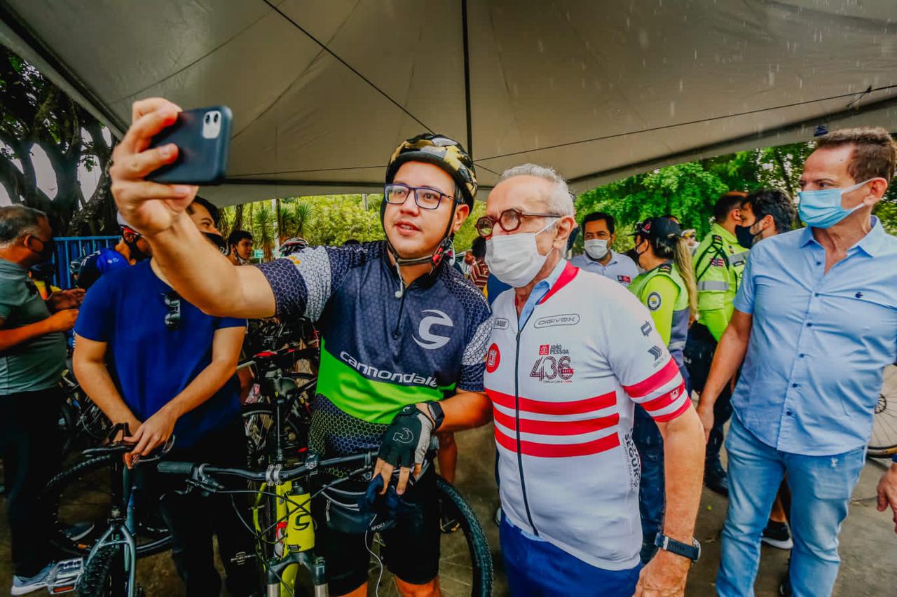 JOÃO PESSOA 436 ANOS: Prefeito Cícero participa de passeio inaugural anuncia ampliação do circuito de ciclismo da PB-008