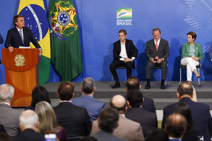 Presidente Jair Bolsonaro lança em Brasília o Plano Nacional de Fertilizantes