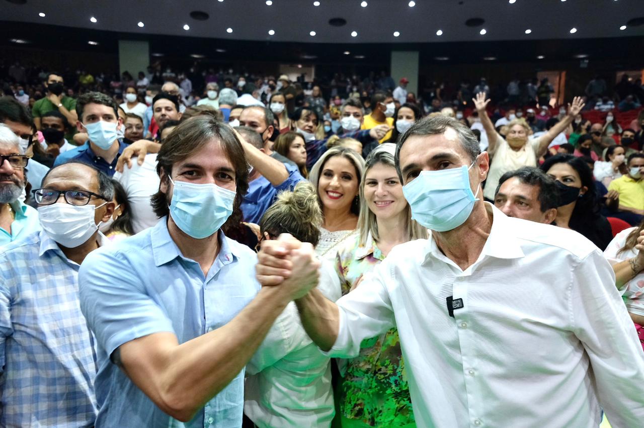 Pré-candidato Pedro Cunha Lima prestigia evento de Romero Rodrigues que anunciou filiação ao PSC , como pré-candidato a deputado federal