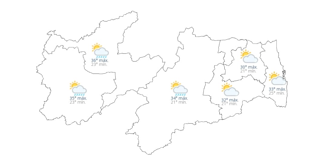 Veja como será a previsão meteorológica para o período de carnaval na Paraíba a partir deste sábado, segundo a Aesa