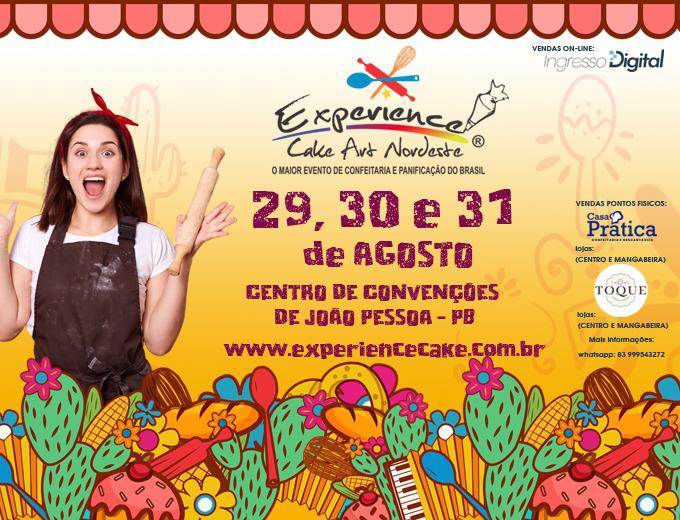 Experience Cake Art, evento de confeitaria e panificação, tem inscrições abertas em João Pessoa