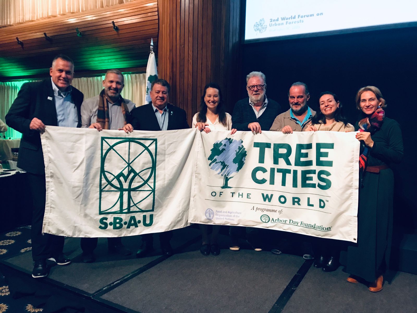 Diretoria da SBAU participa de recepção realizada pela Arbor Day Foundation em homenagem às "Tree Cities of the World" em Washington