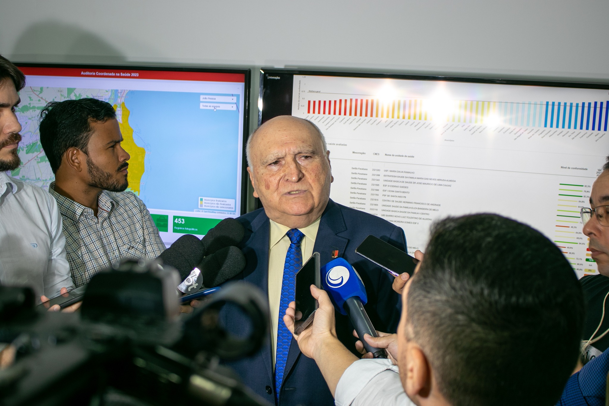 Presidente Nominando comenta resultado de auditoria do TCE-PB para avaliar in loco a qualidade dos serviços em 153 unidades básicas de saúde de 119 municípios paraibanos