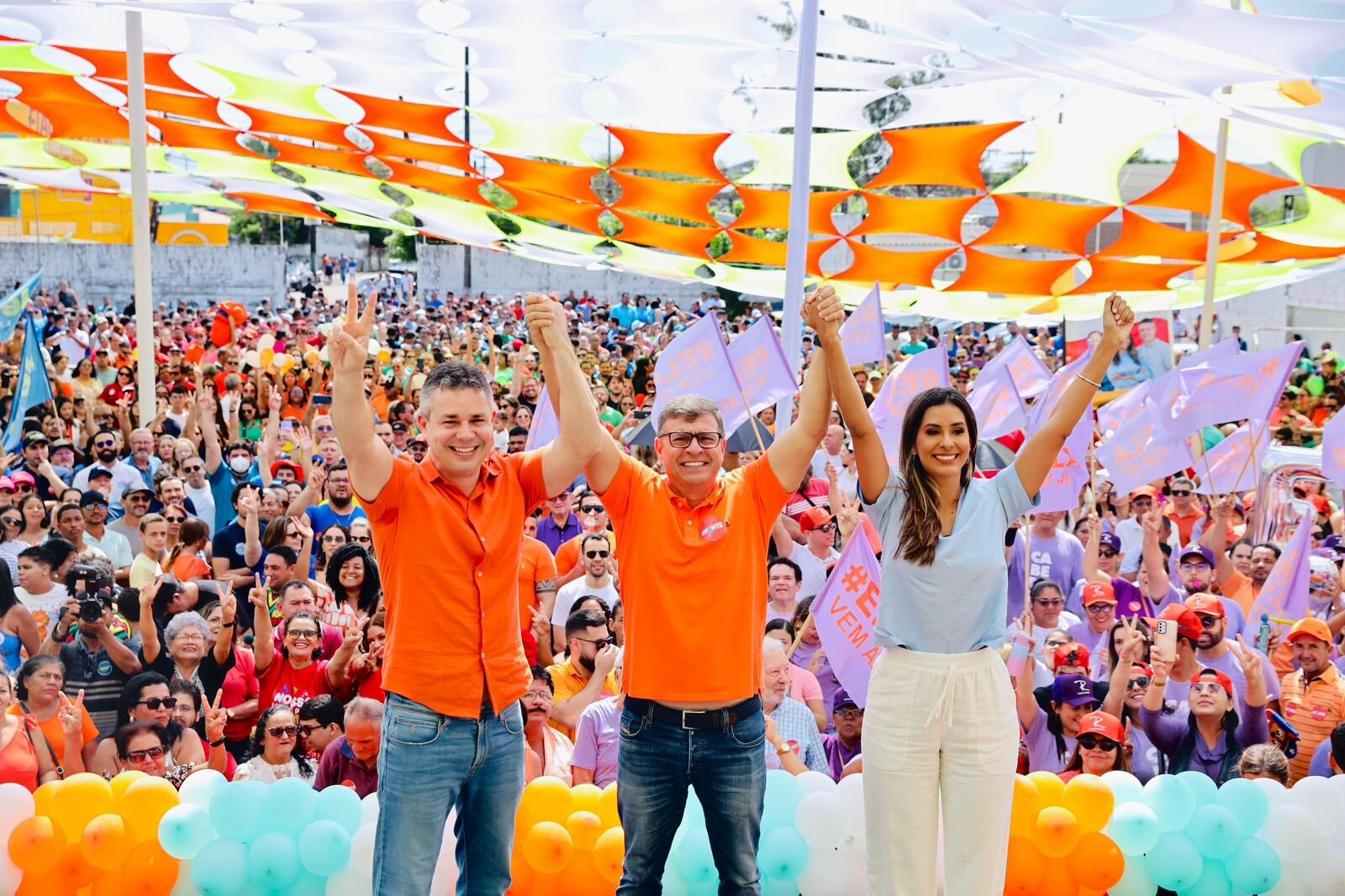 Em grande convenção, Avante referenda candidatura de André Coutinho e Camila Holanda à Prefeitura da cidade Cabedelo