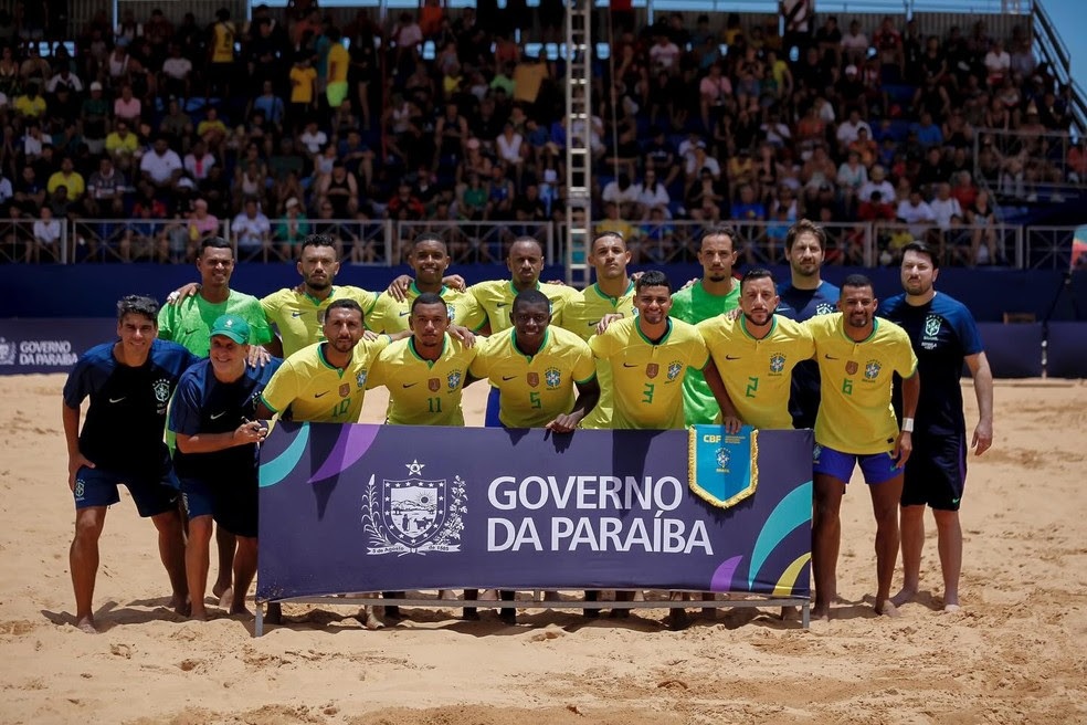 Na Arena de Tambaú: Brasil vence as duas partidas contra a Colômbia e ganha o Desafio Internacional de Futebol de Areia do Paraíba Beach Games