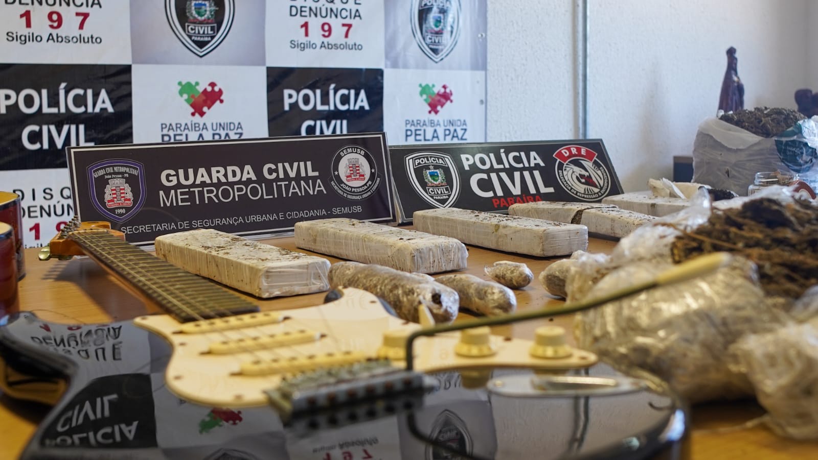 Guarda Civil Metropolitana de João Pessoa e Polícia Civil do Estado da Paraíba realizam operações contra o tráfico de drogas